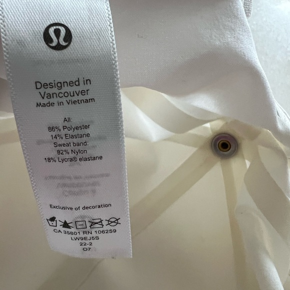 Lululemon white nylon women’s baseball hat O/S - Picture 4 of 4